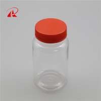 wholesale recyclable clear plastic bottle with red cap