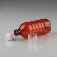 China Manufacturer 500ml medical amber liquid pet plastic bottle