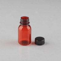 Factory hot sales 20ml pet amber medical pesticide syrup plastic bottle